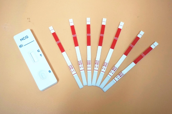 Kit Tes Diagnostik Kaset Cepat HCG Kehamilan Akurat Untuk Pengujian Sendiri di Rumah