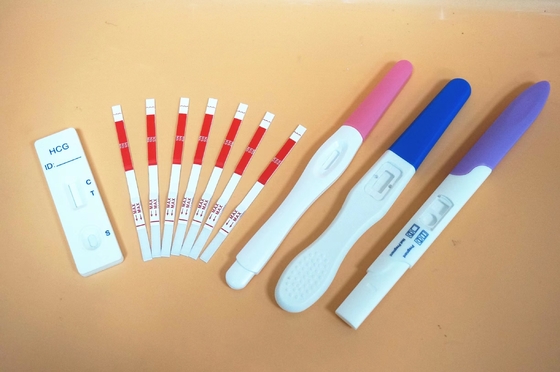 Kit Tes Diagnostik Kaset Cepat HCG Kehamilan Akurat Untuk Pengujian Sendiri di Rumah