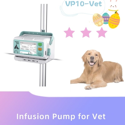 Deteksi Ultrasonik Peralatan Medis Hewan 240V Pompa Infus Dokter Hewan