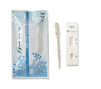 Alat Uji Air Liur Satu Langkah Tes Penetapan Hiv 4.0mm Diagnostik Cepat