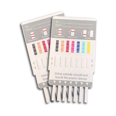 Kit Tes Diagnostik Cepat ISO13485 Kit Dipcard Uji Kombo Obat 6 Panel