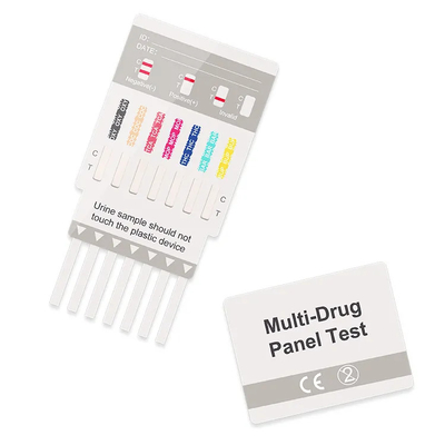 Kit Tes Diagnostik Cepat ISO13485 Kit Dipcard Uji Kombo Obat 6 Panel